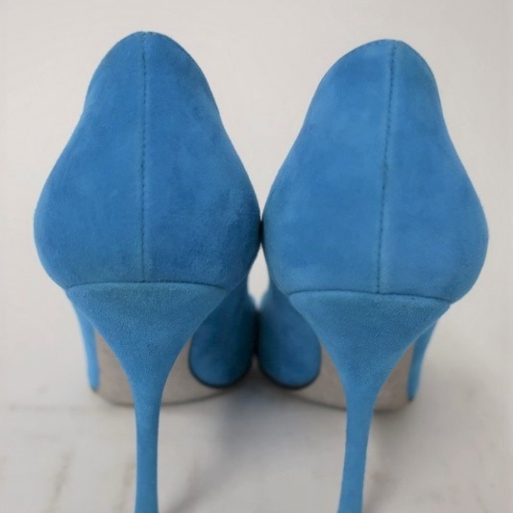 Sergio Rossi Godiva Pump Blue Suede - Picture 6 of 8